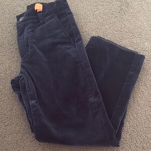 Navy Velvet Pants